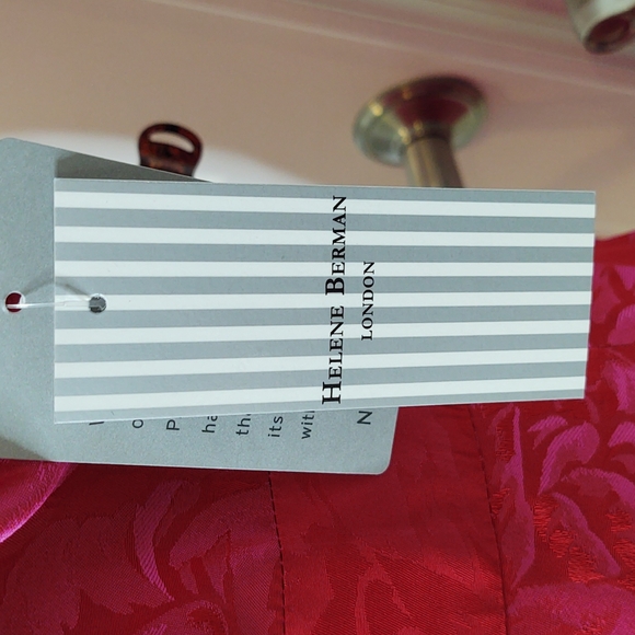 $228 Helene Berman Made in England Size 8 Red & Fuchsia Party Dress 🎉 💃 - Picture 4 of 7